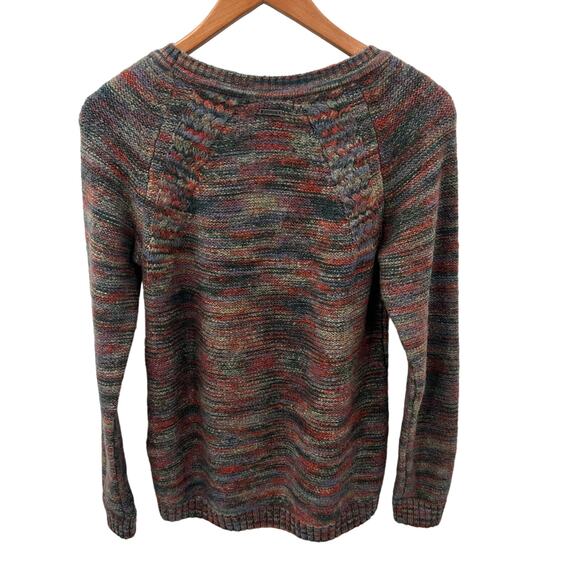 prAna Multicolor Rainbow Knit Crewneck Pullover Sweater // S - Picture 8 of 9